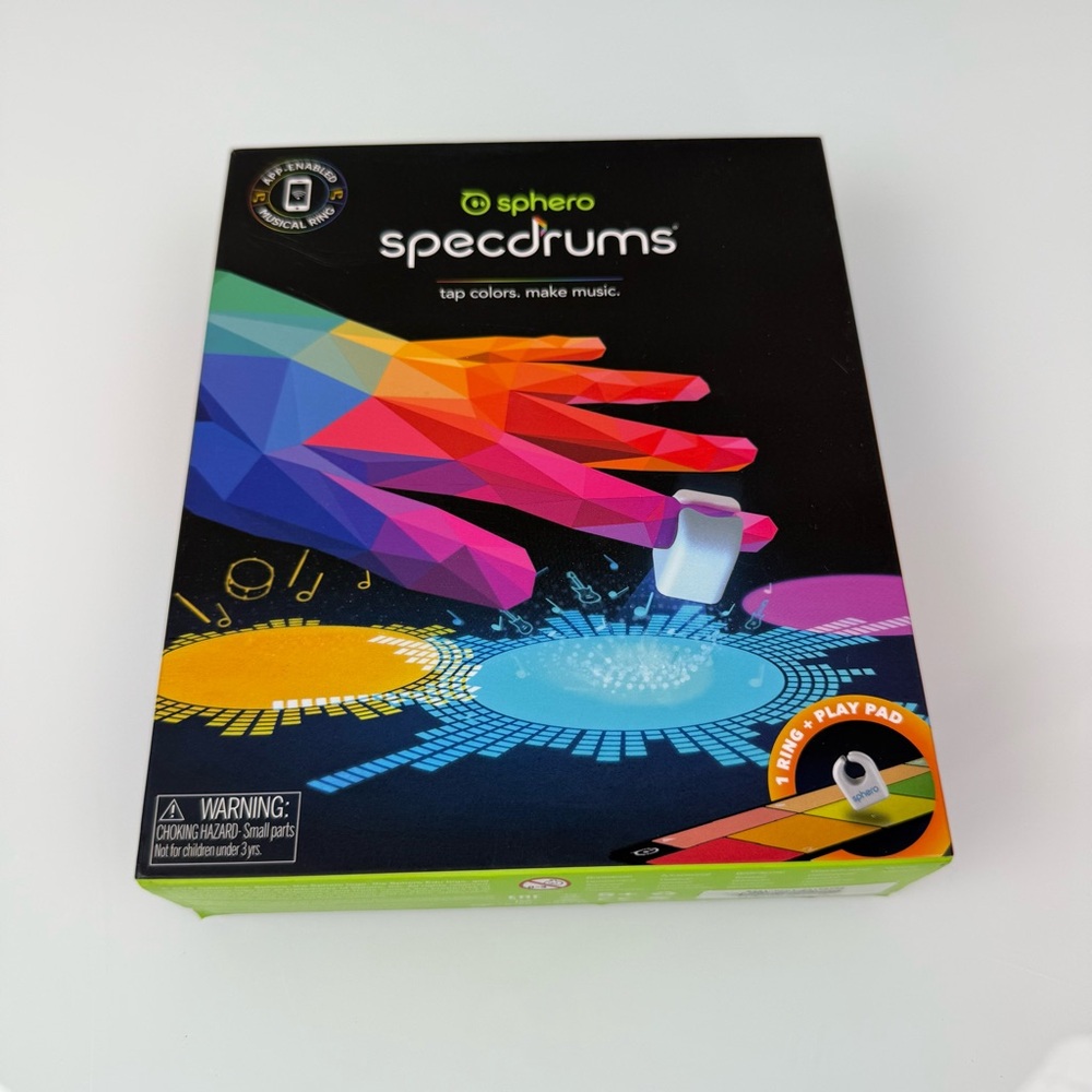 Specdrums Tap Colors & Make Music - App-Enabled Musical Rings & Play Pad NIB